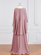 A-Line/Princess V-neck Floor-Length Chiffon Mother of the Bride Dress