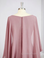 A-Line/Princess V-neck Floor-Length Chiffon Mother of the Bride Dress