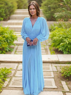 A-Line/Princess V-neck Floor-Length Chiffon Mother of the Bride Dresses With Ruffles