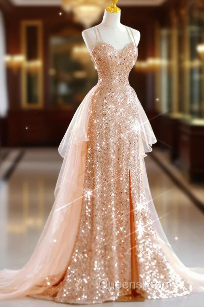 A-Line Evening Prom Dress Sparkle & Shine Dress Wedding Guest Sweet 16 Floor Length Sleeveless Sweetheart Tulle With Sequin Main image