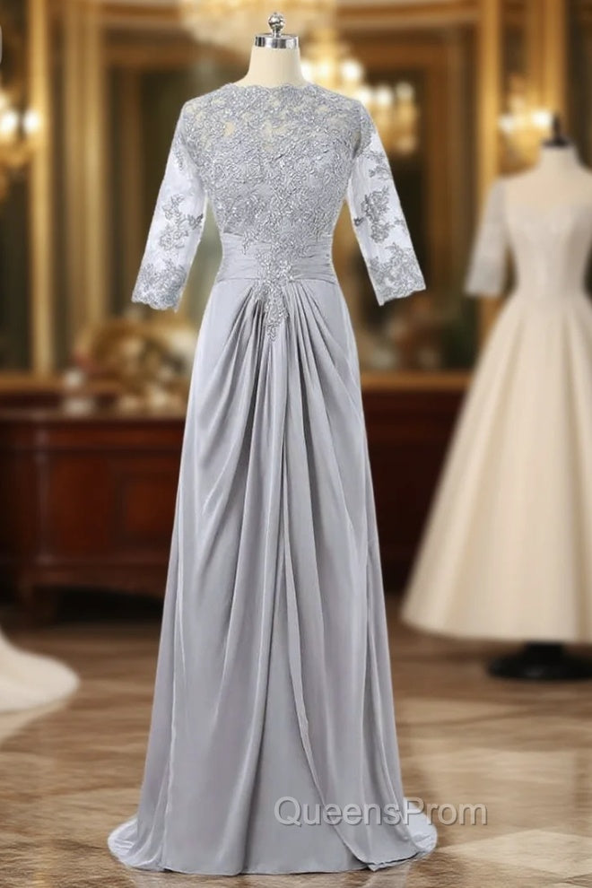 A-line Satin Lace With Jacket Mother Of The Bride Dress Main image