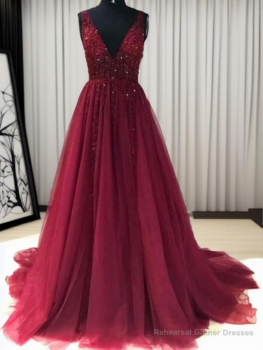 A-line Scoop Short Sleeves Appliques Lace Sweep Train Tulle Dress Main image