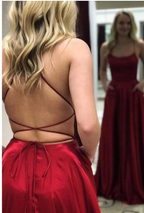 A-Line Simple Stunning Long Classy Prom Dress Classy Evening Gowns