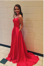 A-Line Simple Stunning Long Classy Prom Dress Classy Evening Gowns