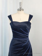 A-line Spaghetti Straps Ruffles Floor-Length Elastic Woven Satin Dress