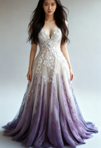 A-Line Straps Tulle Beaded Long Classy Prom Dress Applique Sweetheart Neck Classy Evening Gown