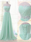 A-line Sweetheart Beading Floor-Length Chiffon Bridesmaid Dress