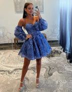 A-Line Sweetheart Homecoming Dress