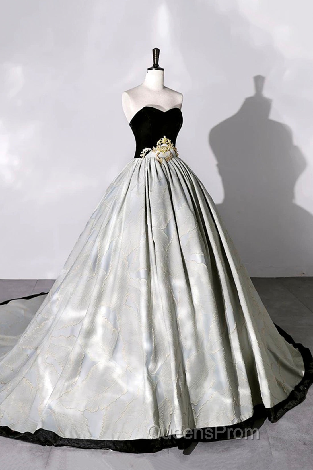 A-Line Sweetheart Neckline Long Evening Gown, Beautiful Strapless Evening Party Dress