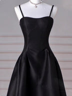 A-Line Sweetheart ??Classy Prom Dress For Birthday&Graduation-Burgundy Satin Long Classy Evening Dress