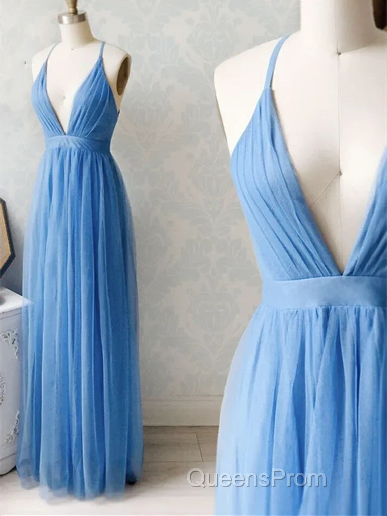 A-Line V Neck Chiffon Long Evening Prom Dress Formal Evening Dress Bridesmaid Dress Secondary image