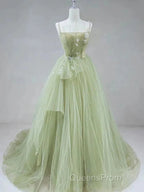 A-Shaped Tight Fitting Corset With Sage Green Chiffon On The Back Long Adult Dress Sage Evening Prom Dress