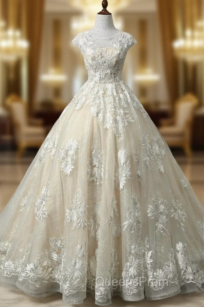 Advanced Sexy A-line Wedding Dress Scoop Neck Tulle Main image