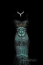 Aesthetic Mermaid Spaghetti Straps Green Evening Prom Dress Long Party Dress