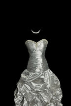 Aesthetic Mermaid Sweetheart Neckline Gray Taffeta Evening Prom Dress Ruffle Long Party Dress