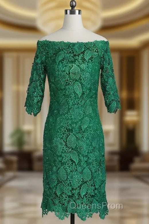 Amazing Short Evening Dress 3/4 Sleeves Mother of the Bride Dress Evening Dress Main image
