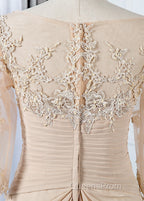 Appliques Lace 3/4 Sleeves Sweetheart Mother Of The Bride Dress