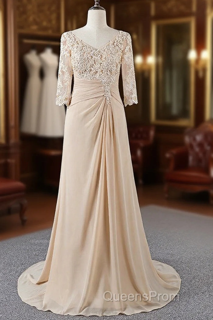 Appliques Lace 3/4 Sleeves Sweetheart Mother Of The Bride Dress Main image