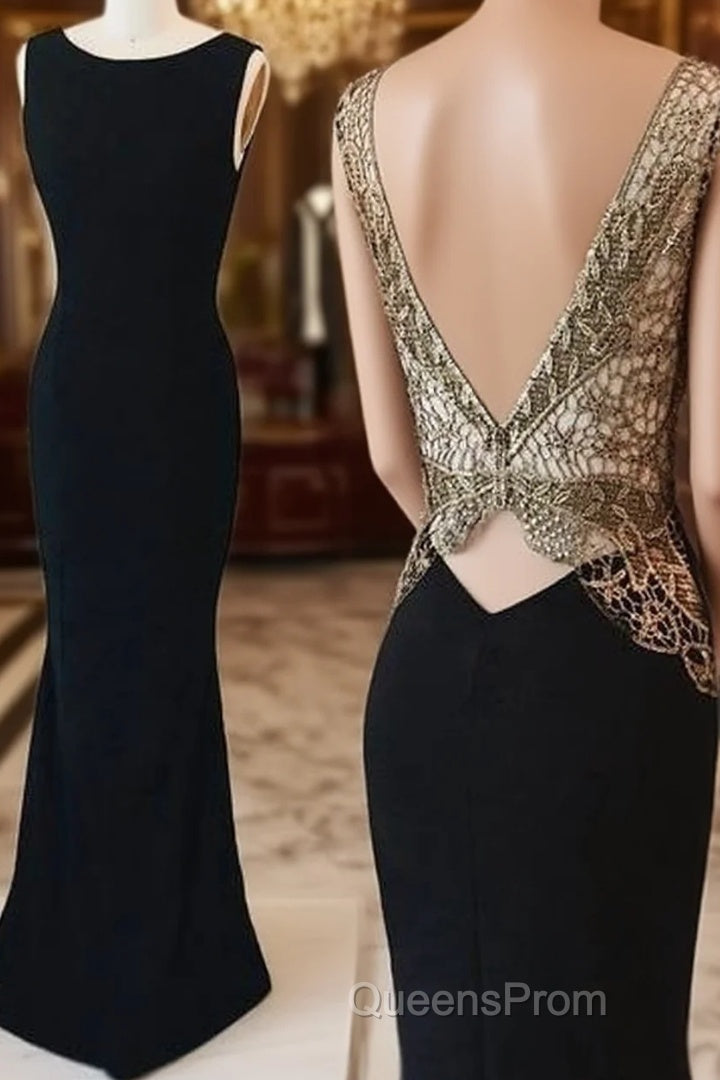 Backless Evening Prom Dress,Mermaid Evening Prom Dress,Lace Evening Prom Dress,Fashion Evening Prom Dress Main image