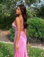 Backless Sapaghetti Straps Long Classy Evening Gown Classy Prom Dress
