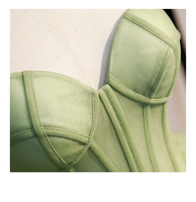Ball Gown, Green Classy Prom Dress Vintage Classy Prom Dress