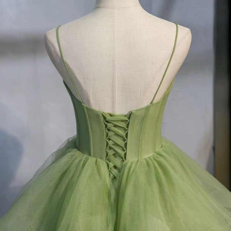 Ball Gown, Green Classy Prom Dress Vintage Classy Prom Dress