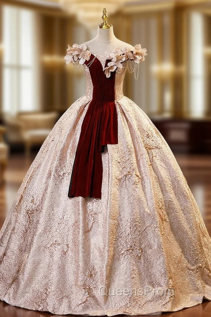 Ball Gown Off the Shoulder Pleats Quinceanera Dress Main image