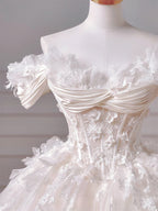 Ball-Gown/Princess Sweetheart Floor-Length Tulle Classy Prom Dress With Sequins Appliques Lace Beading