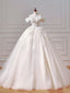 Ball-Gown/Princess Sweetheart Floor-Length Tulle Classy Prom Dress With Sequins Appliques Lace Beading