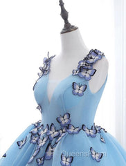 Ball Gown Evening Prom Dress Luxurious Dress Engagement Court Train Sleeveless V Neck Tulle With Pleats Appliques 2