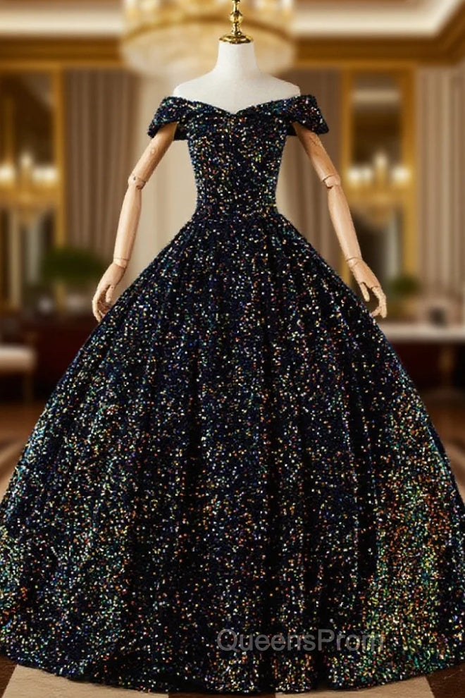 Ball Gown Sequins Off the Shoulder Quinceanera Dress Main image