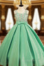Ball Gown Spaghetti Straps Sweetheart Crystal Bow Sash Girl Dress