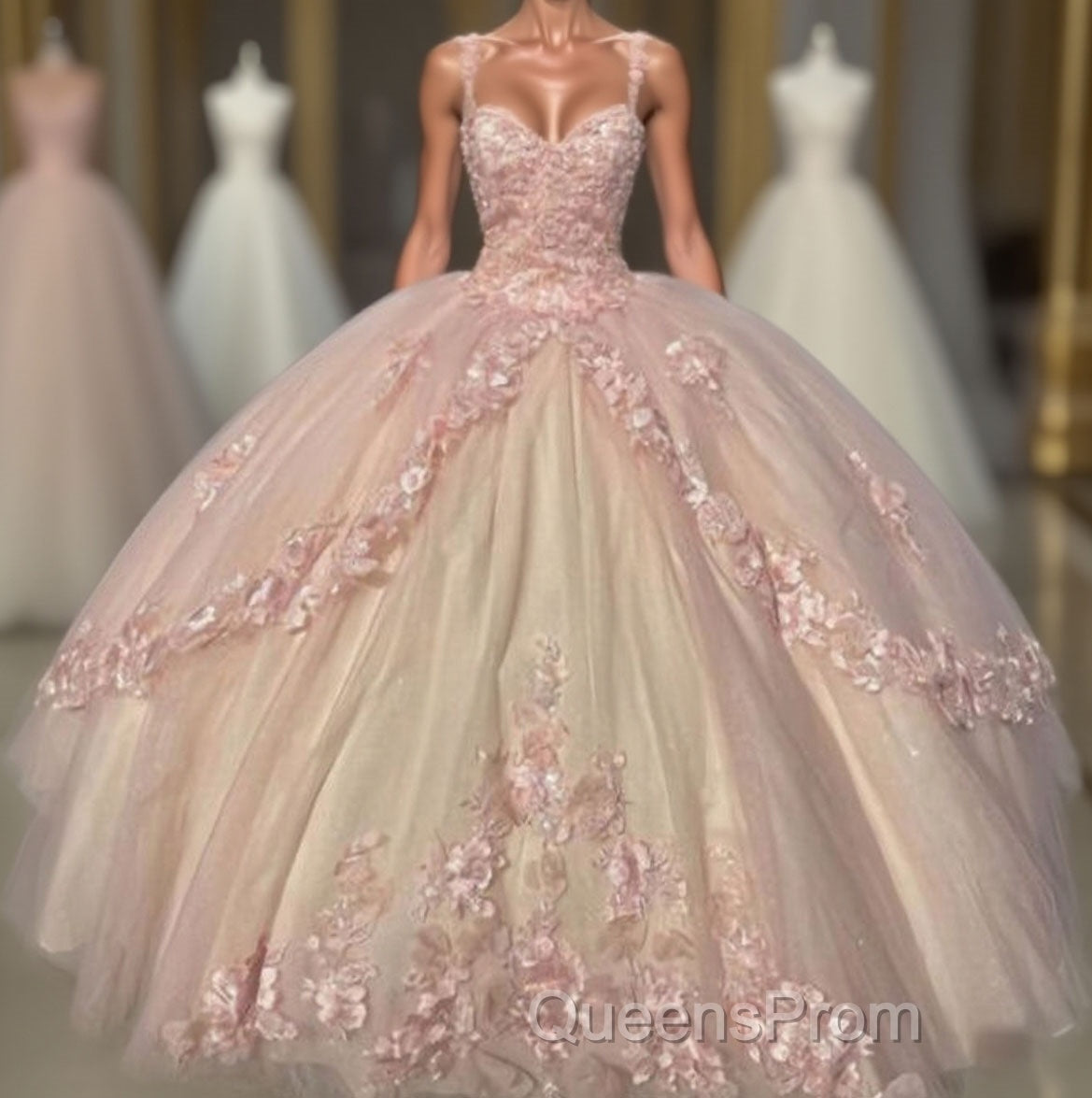 Ball Gown Sweet 16 Dress Princess Quinceanera Dress Lace Appliques Sweet 15 Party Evening Prom Ball Gowns Main image