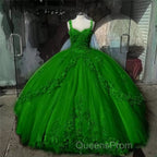 Ball Gown Sweet 16 Dress Princess Quinceanera Dress Lace Appliques Sweet 15 Party Evening Prom Ball Gowns