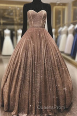 Ball Gown Sweetheart Corset Sparkle Dress