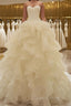 Ball Gown Sweetheart Court Train Organza Wedding Dress
