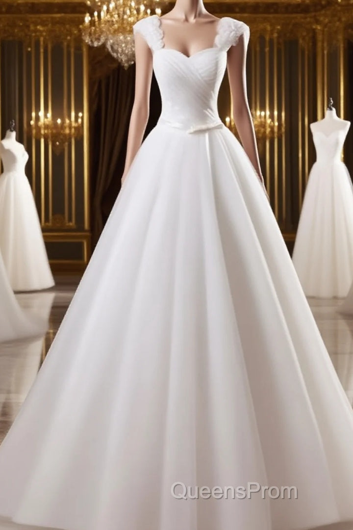 Ball Gown Sweetheart Floor-Length Tulle Wedding Dress With Beading Main image