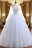 Ball Gown Sweetheart Tulle Beading Wedding Dress