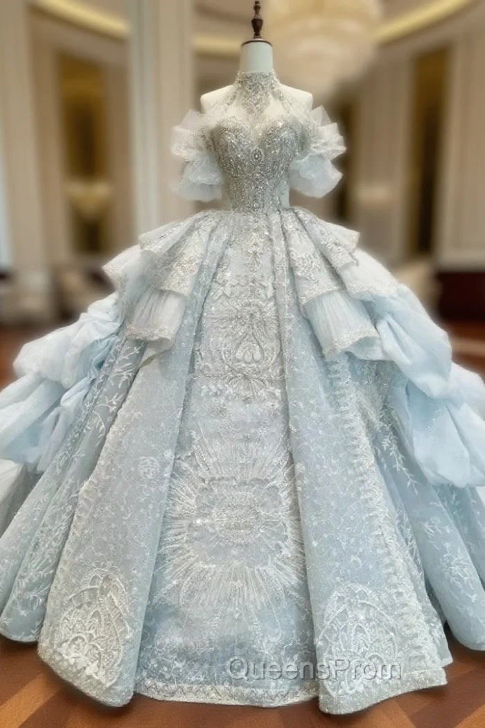 Ball Gown Tulle Lace Beading Wedding Dress Main image