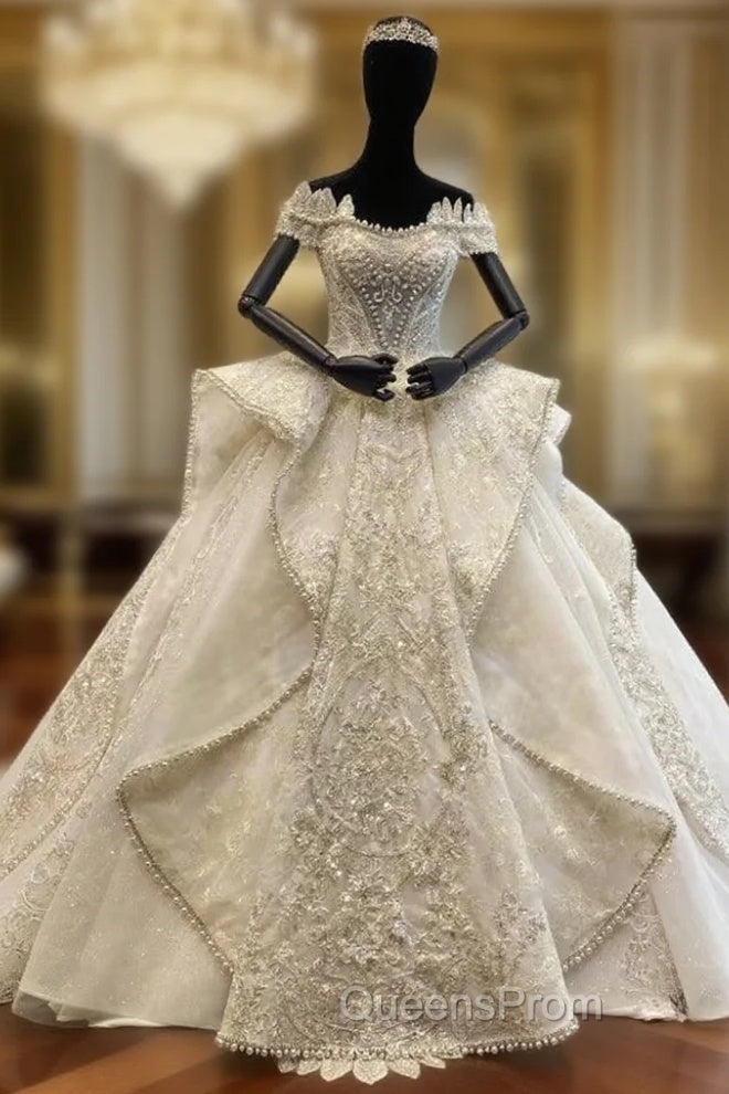 Ball Gown Tulle Sequins Beading Wedding Dress Main image