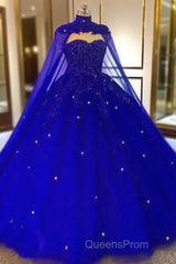 Beaded Appliques Wedding Dress, Evening Prom Dress