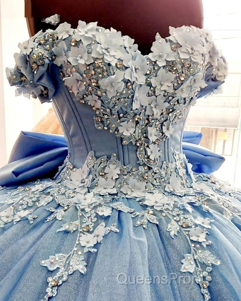 Beaded Princess Quinceanera Dress with Big Bow Sweet 15 16 Ball Gown Secondary image