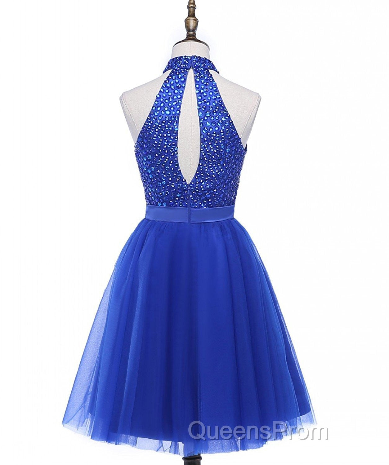 Beading Keyhole Back Homecoming Dress Secondary image