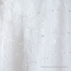 Beading Pearls Lace Floor Length Straps V-Back Backless White A-Line Wedding Dresses