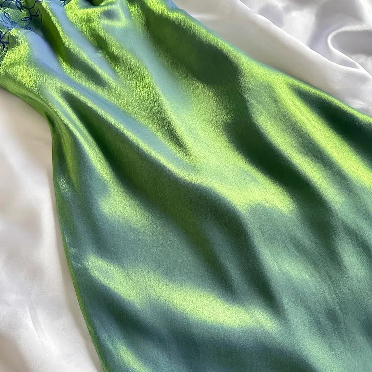 Beautiful A Line Spaghetti Straps Green Long Classy Prom Dress Classy Evening Gowns