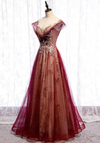 Beautiful Gradient Tulle Sweetheart A-Line Classy Prom Dress, Charming Classy Gown