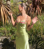 Beautiful Green Applique Long Classy Evening Dress Classy Prom Dress