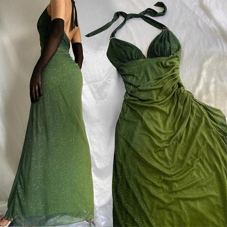 Beautiful Halter Birthday Party Dress Chiffon Classy Prom Dress