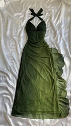 Beautiful Halter Birthday Party Dress Chiffon Classy Prom Dress
