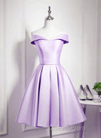 Beautiful Light Blue Satin Sweetheart Homecoming Dress, Blue Short Evening Prom Dress